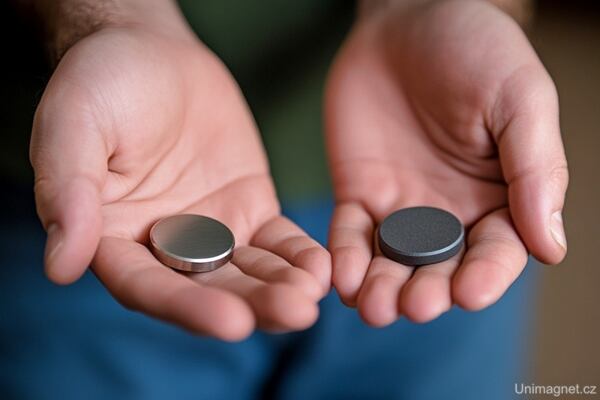 Neodymový a feritový magnet. Neodymový a feritový magnet