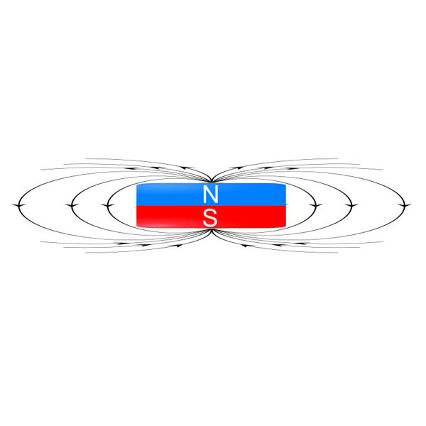 Diametrální magnetizace tyčového magnetu. Diametrální magnetizace tyčového magnetu