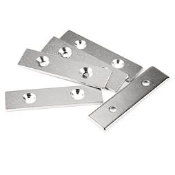 Ocelový plech 80 × 20 × 3 mm, protikus pro magnet, otvory na šroub M5 | OP-80-20-03