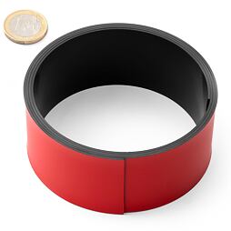 Magnetic strip 40 x 1 mm - red