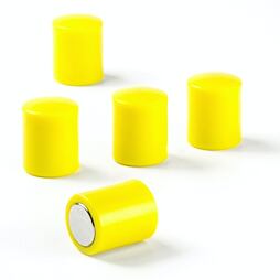 Kancelářské magnety OF-2 žluté, 10 ks