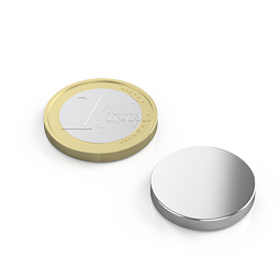 Neodymový magnet kotouč Ø 20 mm, v. 3 mm, síla 4,3 kg
