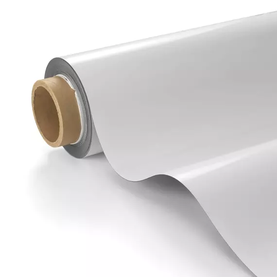 Magnetická fólie popisovatelná fixy na whiteboard, š. 60 cm, 0,6 mm, bílá lesklá, metráž