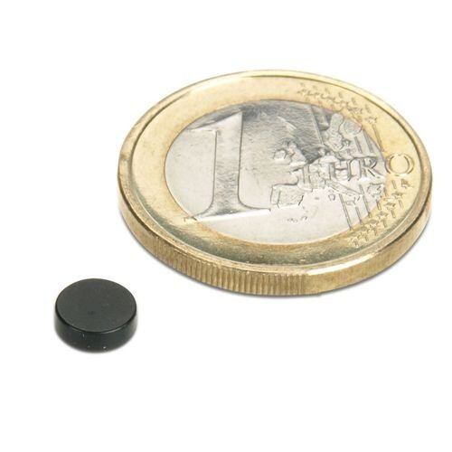 Neodymový magnet kotouč Ø 6 mm, v. 2 mm, v epoxidu, síla 600 g