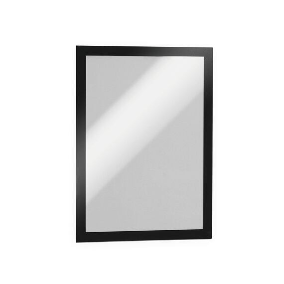 Nalepovací magnetická kapsa A4 na sklo, stěnu i dřevo – černý rámeček