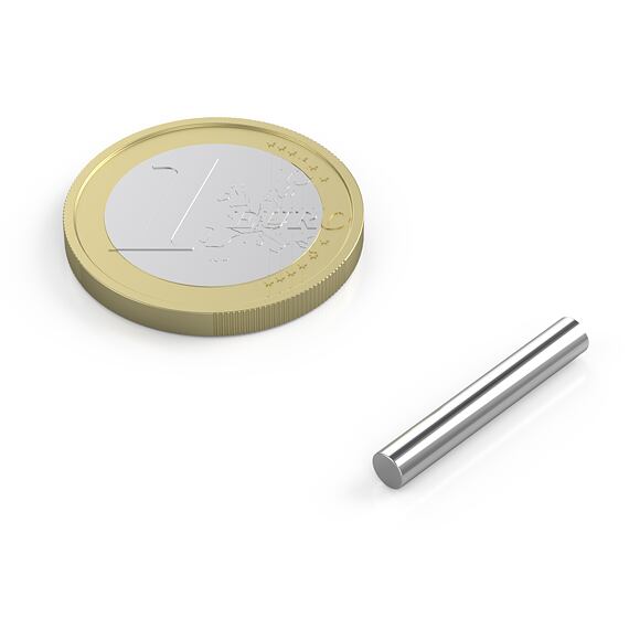 Neodymový tyčový magnet Ø 3 mm, v. 20 mm, síla 330 g