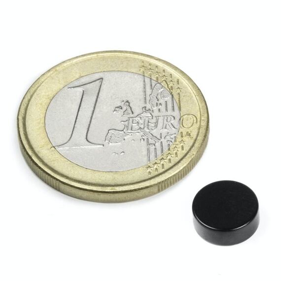Neodymový magnet kotouč Ø 8 mm, v. 3 mm, v epoxidu, síla 1,3 kg