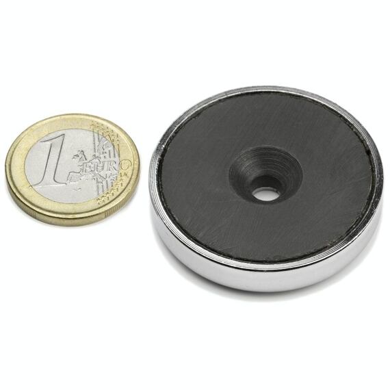 Feritový magnetický úchyt Ø 40 mm, síla 20 kg