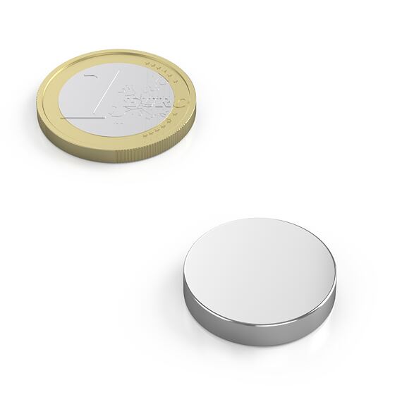 Neodymový magnet kotouč Ø 20 mm, v. 4 mm, síla 7,5 kg