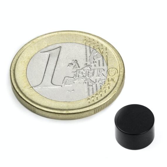 Neodymový magnet kotouč Ø 8 mm, v. 5 mm, v epoxidu, síla 2 kg