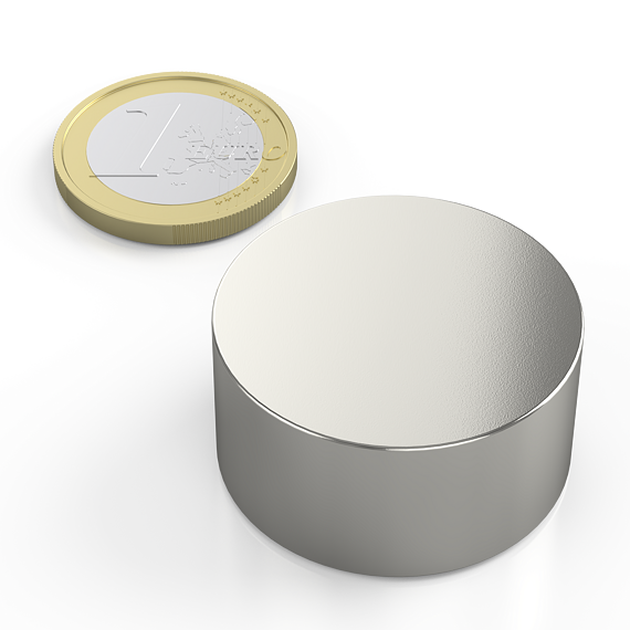 Neodymový magnet kotouč Ø 30 mm, v. 15 mm, síla 28 kg