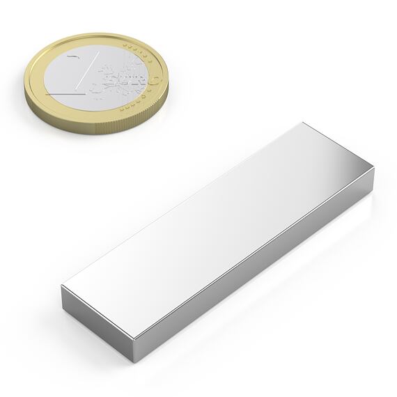 Neodymový magnet kvádr 50 × 15 × 5 mm, síla 11 kg