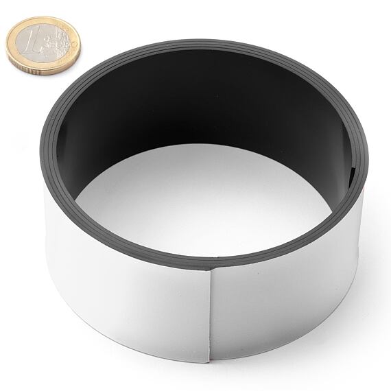 Magnetic strip 40 x 1 mm - white