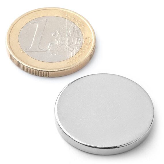 Neodymový magnet kotouč Ø 25 mm, v. 2 mm, síla 3,3 kg