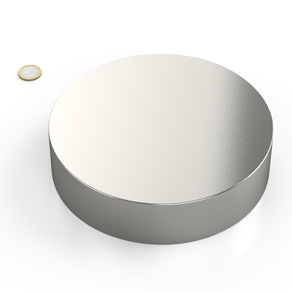 Neodymový magnet kotouč Ø 200 mm, v. 50 mm, síla 1500 kg