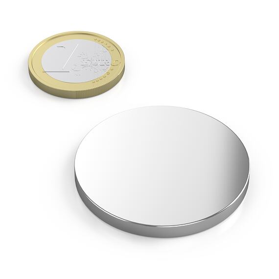 Neodymový magnet kotouč Ø 38 mm, v. 3,5 mm, síla 8,8 kg