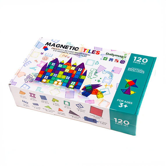 Magnetická stavebnice Magnetix, 120 dílků