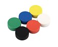 Neodymový magnet kotouč Ø 12,7 mm, v. 6,3 mm, žlutý, vodotěsný plast, síla 2 kg