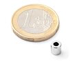 Neodymový kruhový magnet Ø 5/2,5 mm, v. 5 mm, diametral, síla 850 g