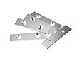 Ocelový plech 80 × 20 × 3 mm, protikus pro magnet, otvory na šroub M5 | OP-80-20-03