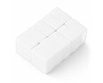 Neodymový magnet kvádr 11,5 × 11,5 × 6,5 mm, bílý, vodotěsný plast, síla 2 kg