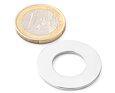 Neodymový kruhový magnet Ø 29/15 mm, v. 1,6 mm, do 150 °C, síla 1,1 kg