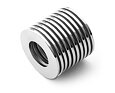 Neodymový kruhový magnet Ø 29/15 mm, v. 1,6 mm, do 150 °C, síla 1,1 kg