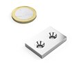 Neodymový magnet kvádr 30 × 20 × 4 mm, 2 otvory M4, síla 7 kg
