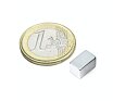 Neodymový magnet kvádr 10 × 6 × 6 mm, pozinkovaný, síla 2,1 kg