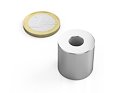 Neodymový kruhový magnet Ø 20/8 mm, v. 20 mm, síla 15 kg