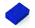 Neodymový magnet kvádr 11,5 × 11,5 × 6,5 mm, modrý, vodotěsný plast, síla 2 kg